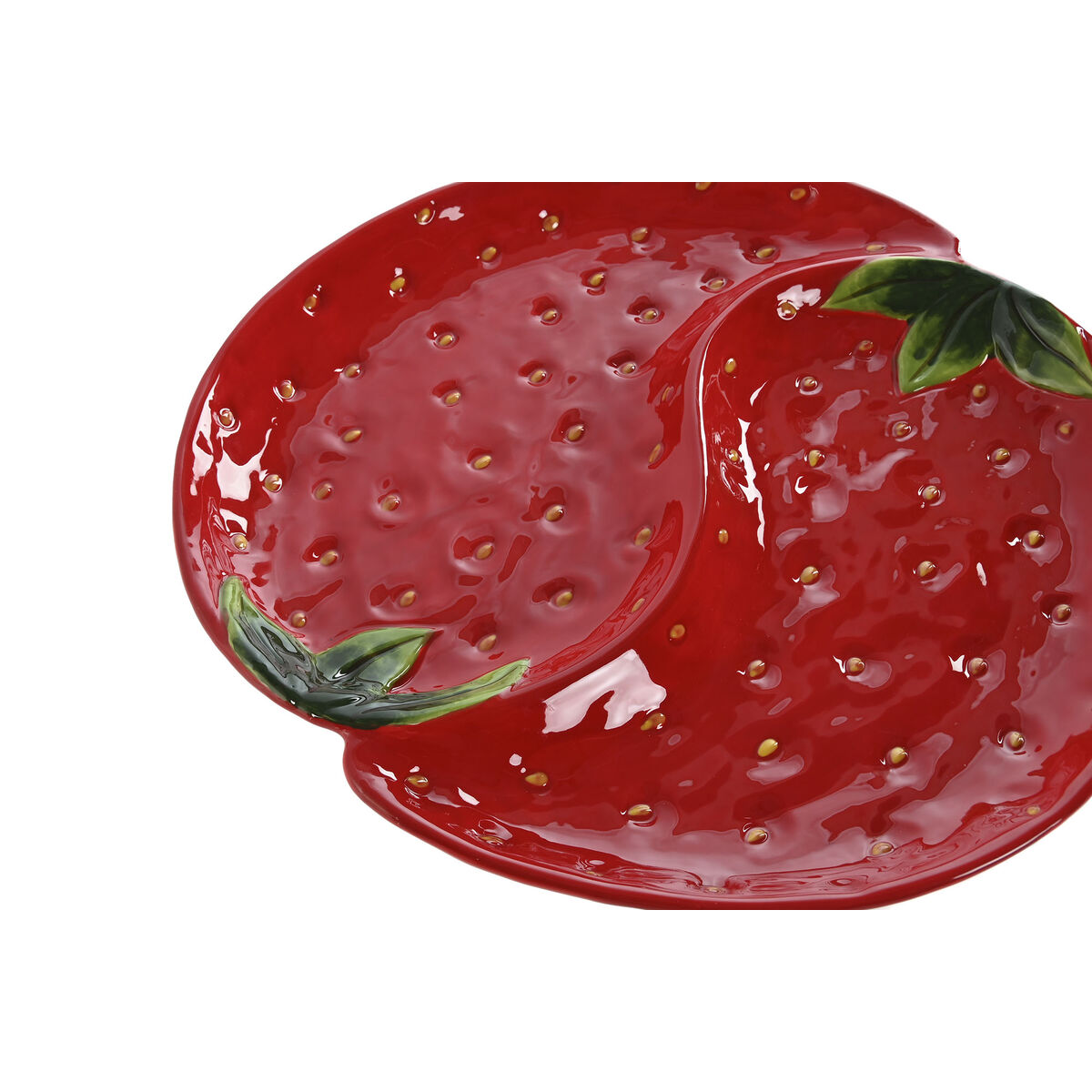 Assiette Home ESPRIT Rouge Grès 32 x 31 x 3,5 cm